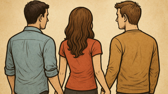Ilustrasi selingkuh. [ChatGPT/FT News]